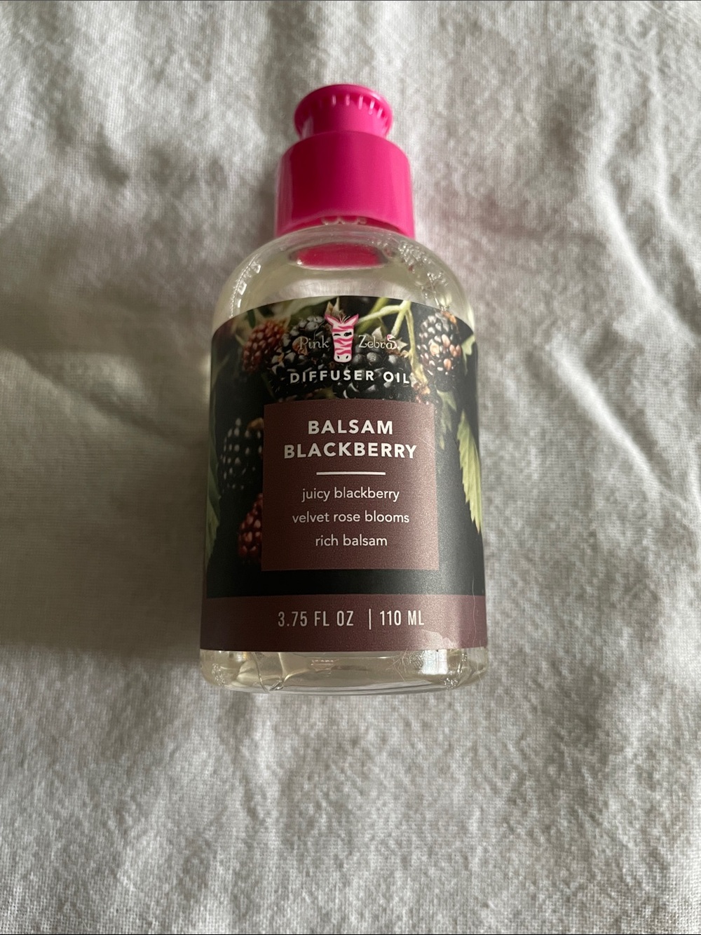Pink Zebra Balsam Blackberry Diffuser Oil
